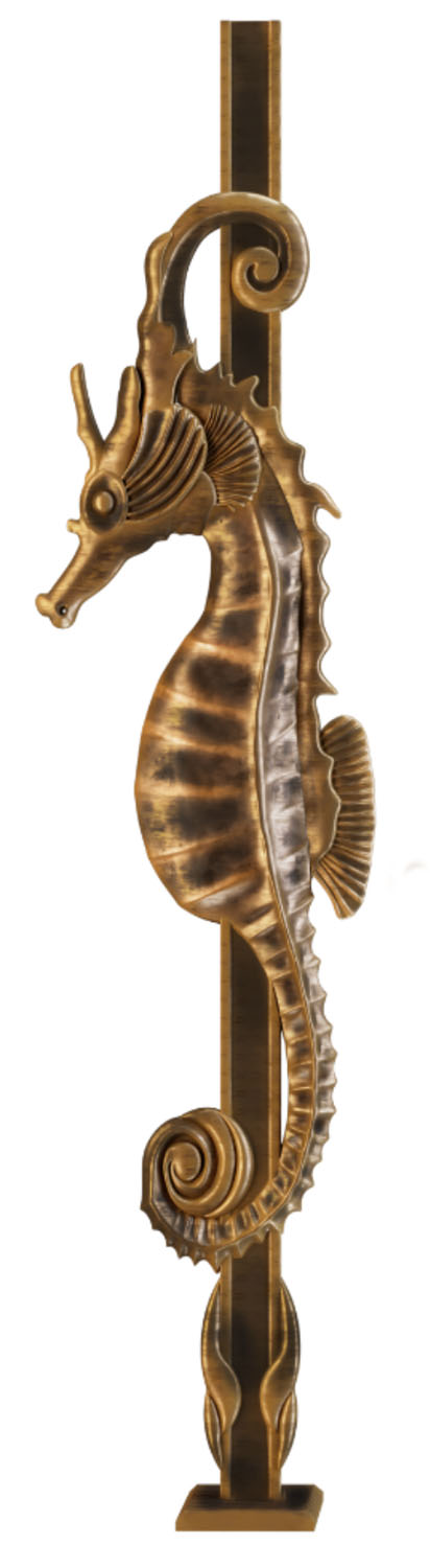 アルミ鋳物 階段手すり SEA HORSE