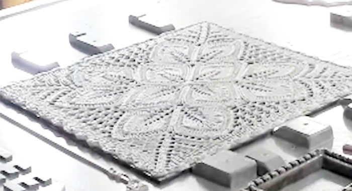 刺繍編み 鋳造